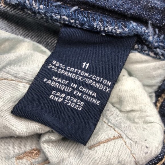 LIKE NEW VINTAGE STREETWEAR SOCIETY FLARE BOOT JEANS 11/31x32 ⭐️ - Picture 4 of 9